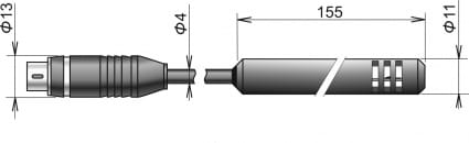 DIGIH/M-2, 微型数字式温湿度探针, 2米